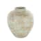 Brown Ceramic Antique Style Textured Patina Vase